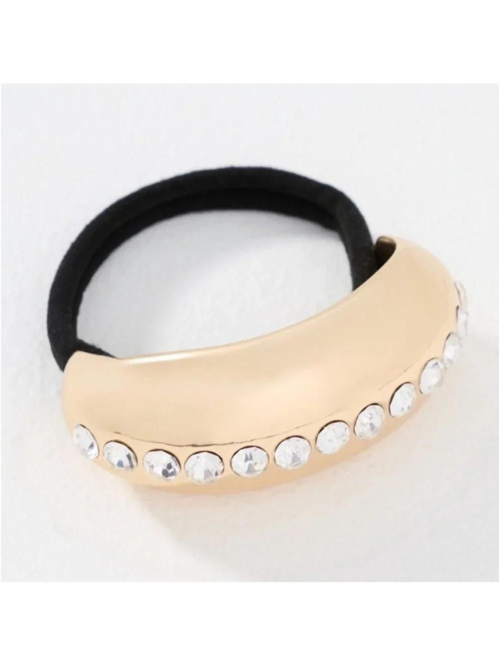 New! Anthropologie Kitsch Gold Rhinestone Metal Pony Cuff NWT